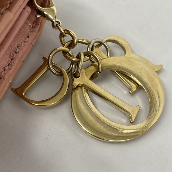 Christian Dior Cannage Long Wallet Enamel Pink - Picture 10 of 12